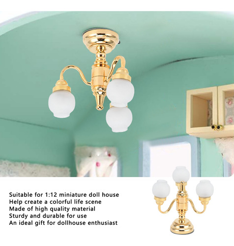 Candelabro Led En Miniatura Con Forma De Casa De Muñecas De
