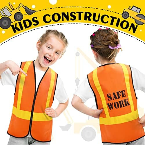 Bokon 12 Piezas Chalecos De Construcción Para Niños Chaleco