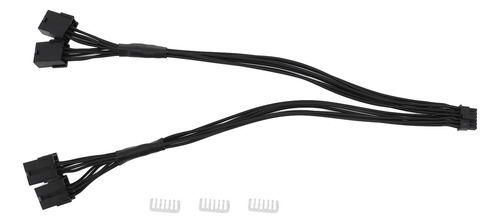 Cable De Extensión Negro Negro De 16 Pines A 4 X 8 Pines 12v