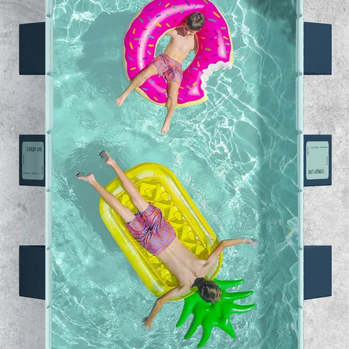 Piscina Grande Rectangular Para Exteriores Portátil De 3m