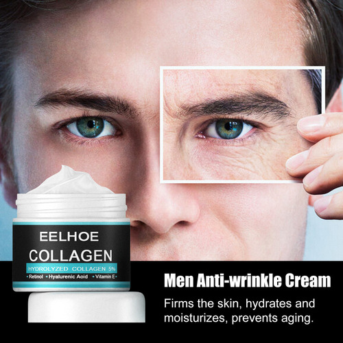 Crema Antiarrugas Con Colágeno Para Hombre, 50 G, Crema Faci