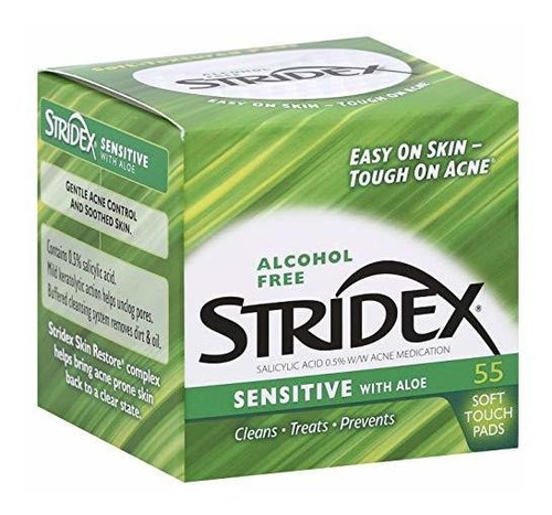 Stridex Cuidado Diario Almohadillas Para Acne Con Acido Sali
