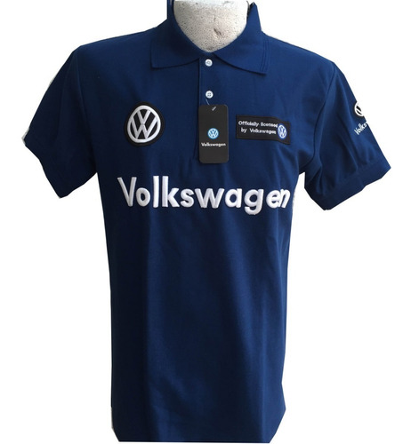 Playera Polo Volkswagen Azul Rey