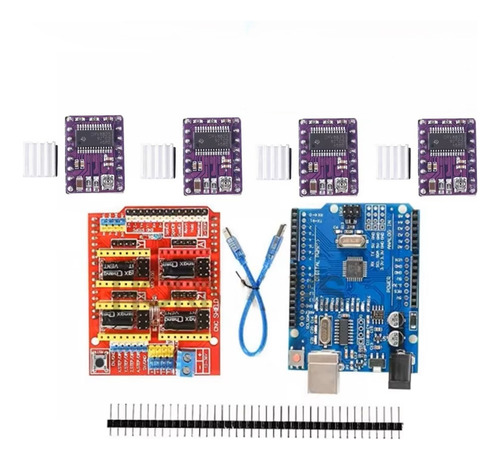 Controlador Para Arduino + Uno R3 + 4 Piezas Drv8825
