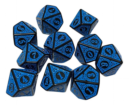 6 Juego De Dados Poliédricos De 2-6 Paquetes De 6 Piezas