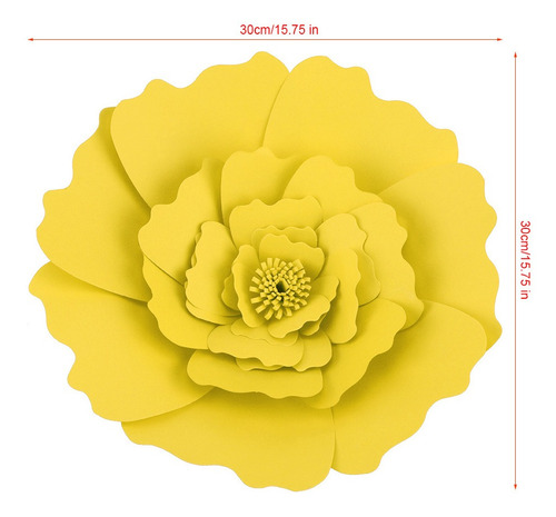 Imagen 2 de 6 de Diy - Decoración De Flores De Papel De Seda Para Cumpleaño