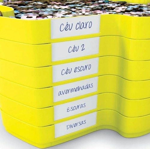 Imagem 5 de 7 de Separador De Peças Puzzle Até 2.000 Peças 6 Bandejas - Grow