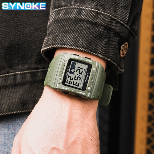 Reloj Deportivo De Lujo Synoke Para Hombre, Reloj Digital Pa