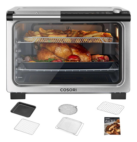 Combo De Horno Tostador De Ceramica 11 En 1 De 26 Cuartos De