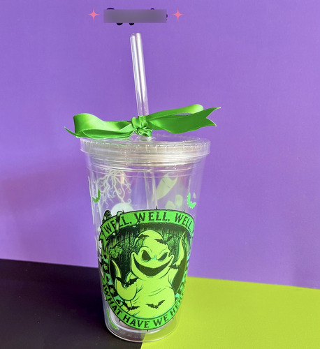 Vaso Beetlejuice Vaso Extraño Mundo De Jack Acrilico