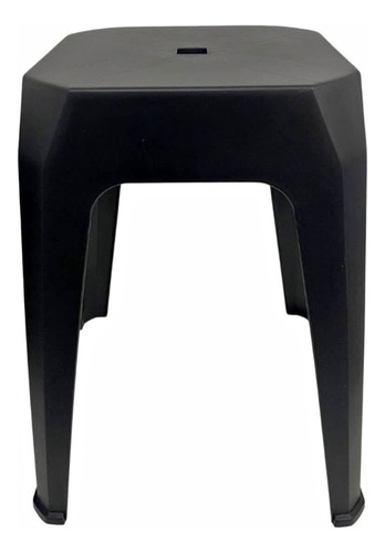 Banqueta Plastica Apilable Ultraresistente X 6 Unidades Plástico Negro