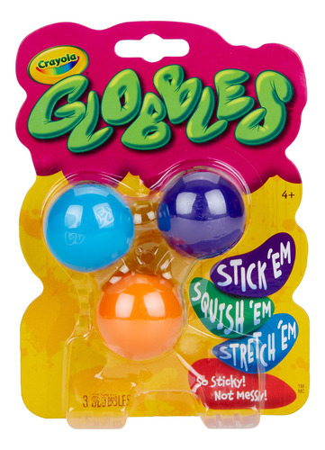 Stress Balls Crayola Globbles, Pacote Com 3 Cores Variadas