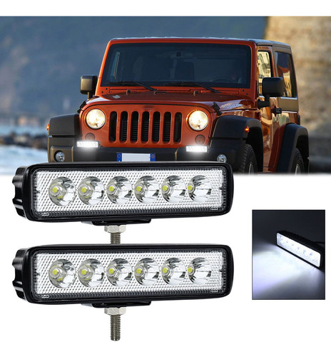 Barras De Luz Led, 2 Luces De Trabajo Led Impermeables Ip68
