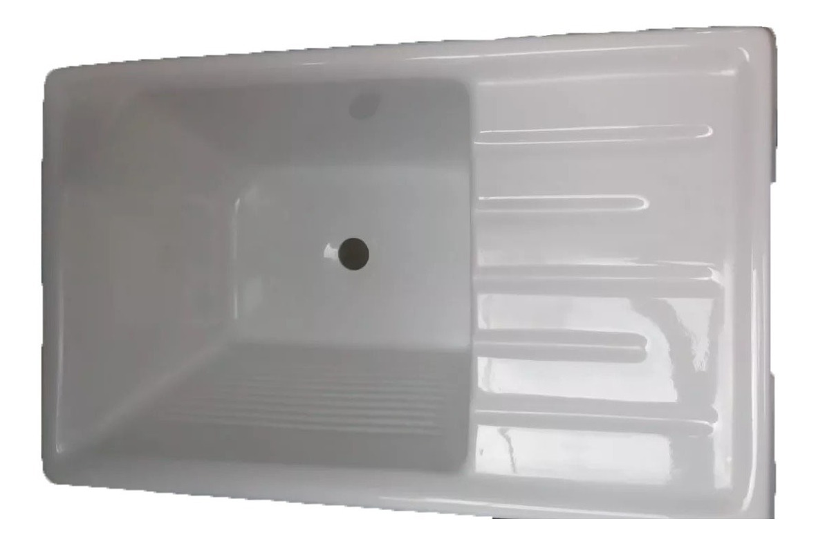 Pileta Lavadero Fibra Vidrio Reforzada Con Mesada De 75x45cm | SANI.CENTER