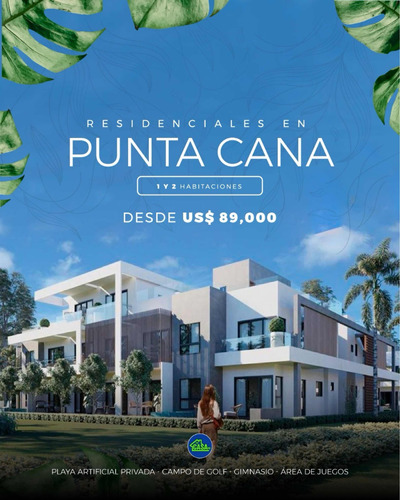 Apartamentos Con Playa Artificial En Punta Cana!!