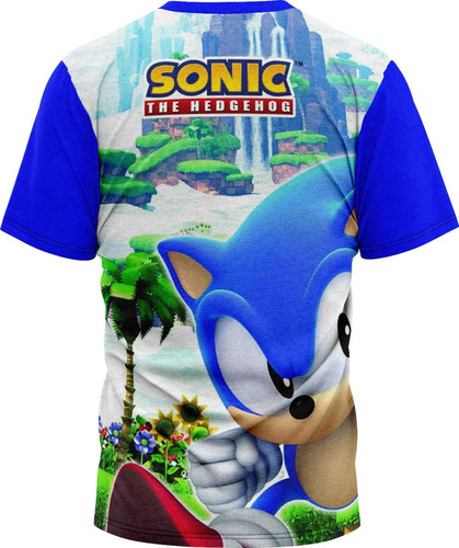 Imagem 2 de 6 de Sonic Total - Camiseta Adulto - Dryfit Tecido