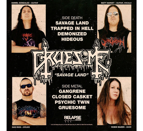 Gruesome Savage Land Lp Dimensions: Twisted Death Posseed