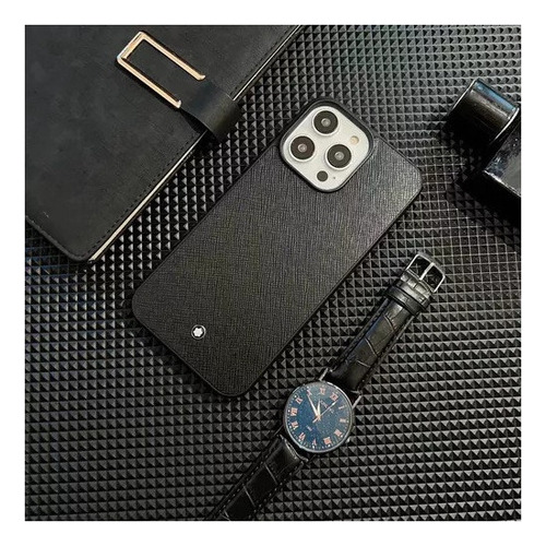 L Capa Protetora Preta Zs Montblanc Para iPhone 2024