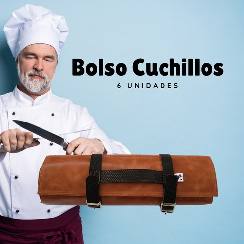 Imagen 8 de 10 de Bolso Porta Cuchillos 6unds Muflón Chile