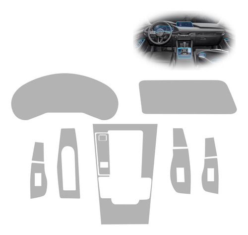 Kit Ppf Transparente Tpu Mazda 3 2019-2024 Protector Interio