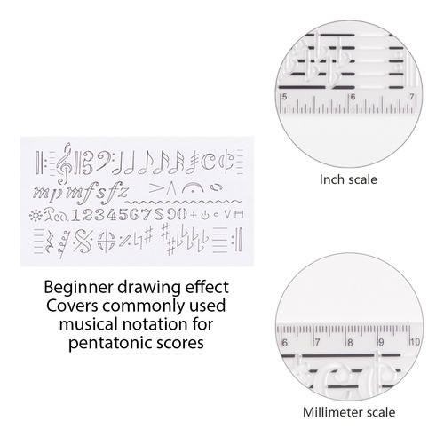 Plantilla De Compositor, Partitura, Dibujo, Hoja, Regla Dual