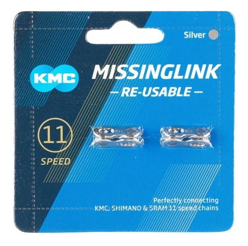 Imagen 5 de 5 de Eslabón Rápido Cadenilla Missing Link Kmc 8/7 9/ 10/ 11 V.