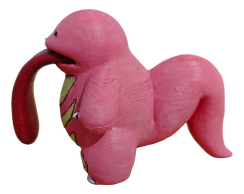 Figura Pokemon Lickytung Impresa 3d Pintada A Mano 8cm
