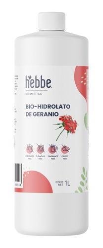 Hidrolato Orgánico De Geranio 100% Natural Y Puro 1 Litro