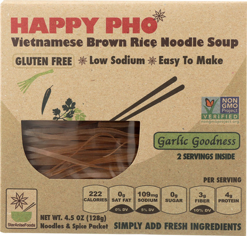 Happy Pho Sopa Vietnamita De Fideos De Arroz Integral, Bonda