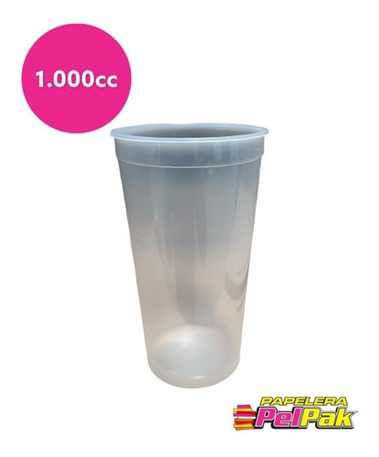Vaso Descartable Transparente 1 Litro 1000cc