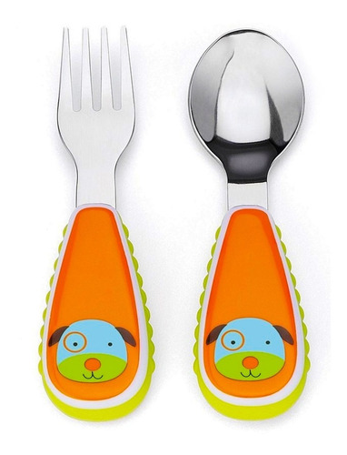 Imagem 6 de 8 de Kit Alimentação Skip Hop Cachorro 4 Peças Talheres E Pratos