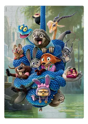 Quebra Cabeça Puzzle Zootopia 2 Disney 200 Peças Toyster