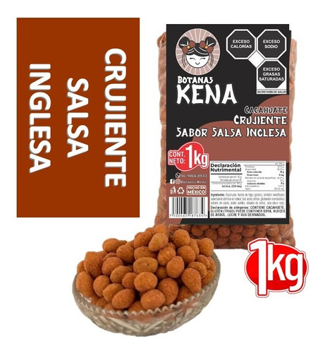 Cacahuate Crujiente Salsa Inglesa - Botanas Kena