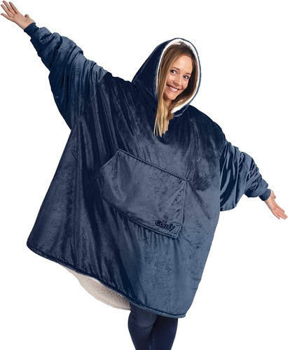 Manta Sudadera The Comfy Original Oversized Microfibra Azul