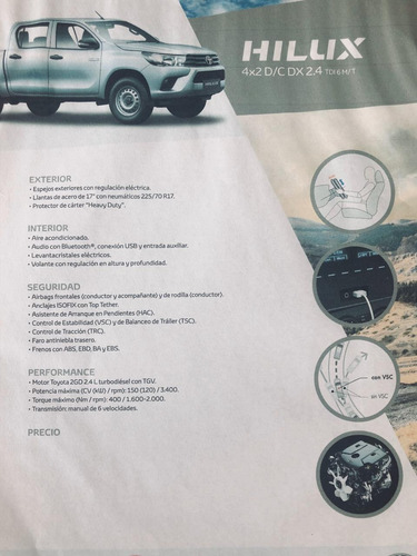 Toyota Plan De Ahorro Hilux Dx 4x2 My2020 70/30 Abril.