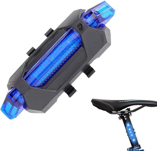 Luz Led Bicicleta Recargable Usb Impermeable Ajustables.