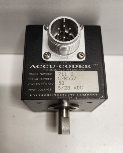 New Old Stock! Accu-coder 5/28v Incremental Shaft Encode Ccm