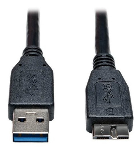 Cable Usb 3.0 A A Micro-b, 6 Pies - Negro