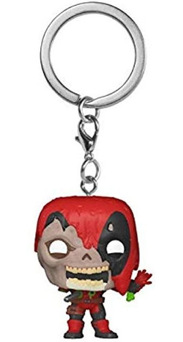 Funko Pop! Llavero: Marvel Zombies - Deadpool, Multicolor, 