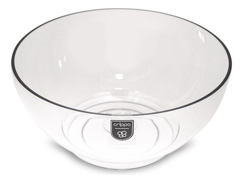 Ensaladera Bowl Grande Anaheim Crippa Premium 23 Cm Color Transparente