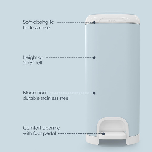Cubo Para Pañales Diaper Genie Select De Acero Inoxidable Az