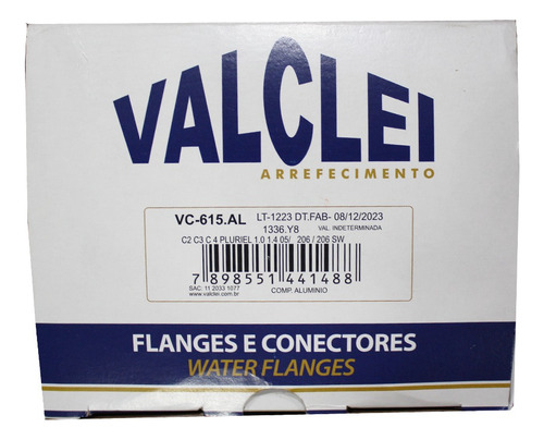 Flange Carcaça Cavalete D'água E Sensor 207 1.4 Flex Valclei
