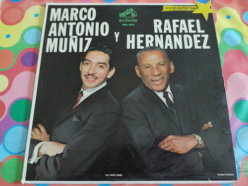 Marco Antonio Muñiz Y Rafael Hernández Lp Lamento Borincan W