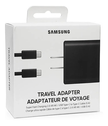 Cargador Samsung 45w Usb-c Super Fast Charger S21 Ultra Plus