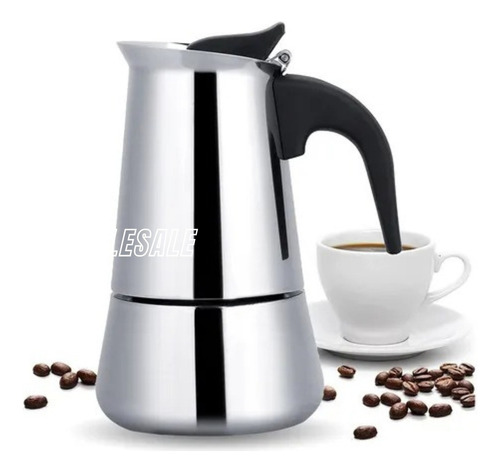 Cafetera Italiana Plateado