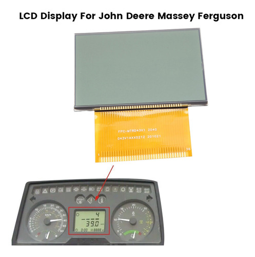 Pantalla Lcd Para Tractores E Instrumentos John Deere Massey