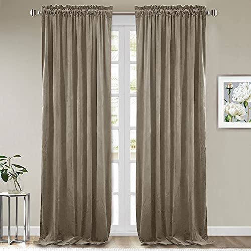 Stangh Cortinas De Terciopelo Beige  Elegante Decoracin Pa