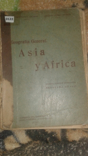 Libro Geografía General Asia Y África 1942