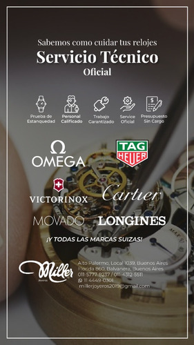 Service Y Venta Oficial ,tag Heuer,tissot,bulova,swiss Army