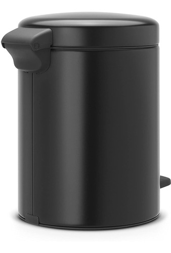 Lixeira Aço Inox 5l New Icon Brabantia Preto 10 Anos Garanti